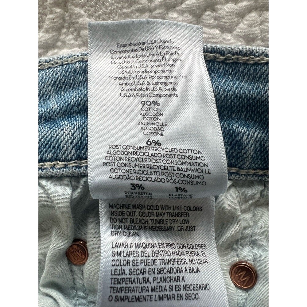 Mother Women’s High Waisted Rider Ankle Fray Jeans in Fish Out of Water Size 32 - Picture 10 of 16